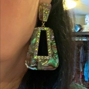 Stunning and statement making earrings. Matching necklace available. Pierced